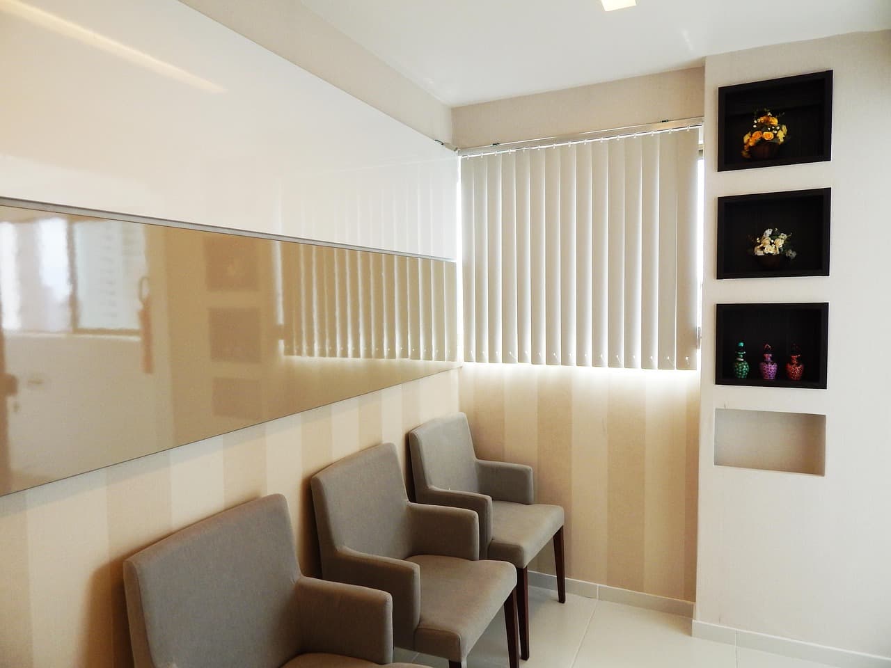 Clinic front desk and waiting area